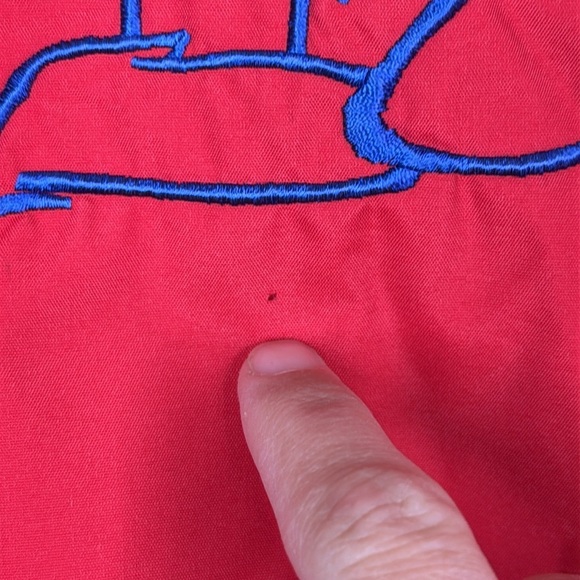 Vintage Team Menard Red Lightweight Racing Jacket Size Medium - Picture 11 of 11